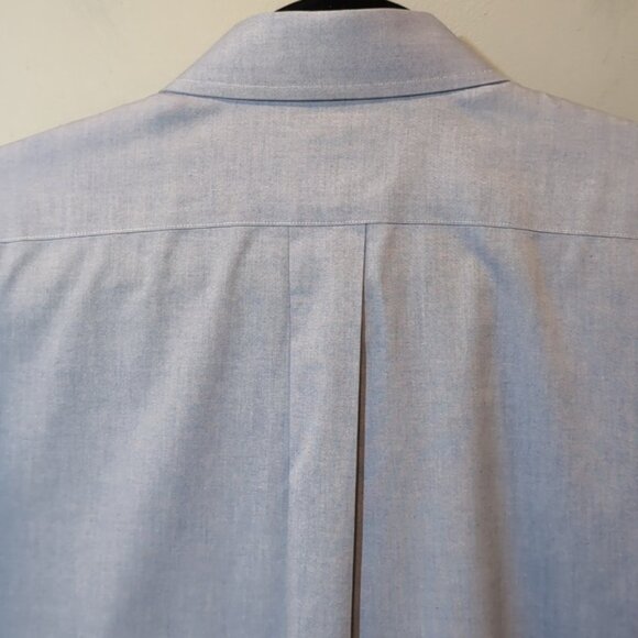 Vintage Brooks Brothers Dress Shirt Chambray Long Sleeve Non Iron Cotton 16 1/2 - Picture 9 of 12